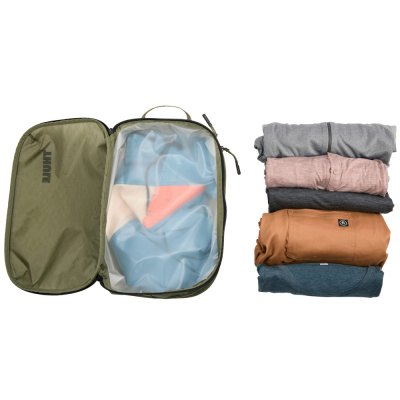  Сумка с разделителем для чистых и грязных вещей Thule Clean/Dirty PackingCube,светло-зеленая,3205119 компании RackWorld