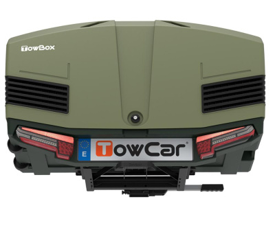  Автомобильный бокс на фаркоп TowBox V3 Green, зеленый компании RackWorld